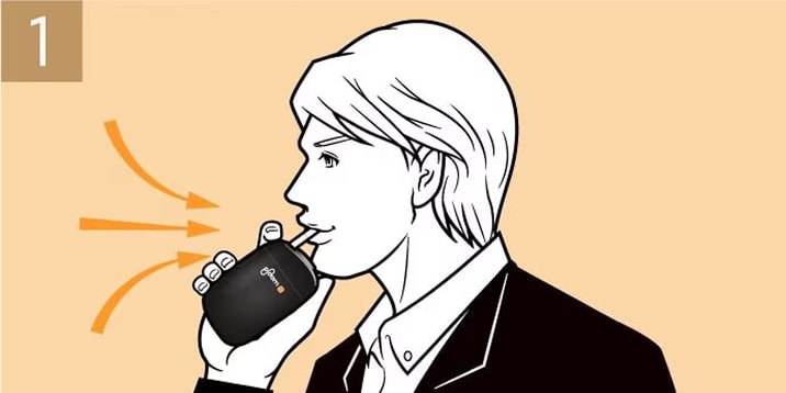 プルーム・エスの1回あたりの使用時間を説明するイメージ